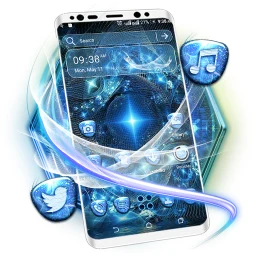 Blue Fractal Art Theme のアイコン